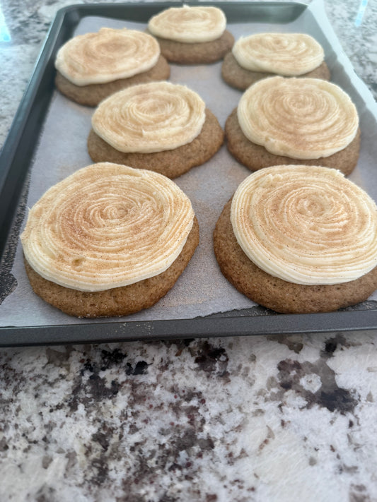 Churro Cookies – Cinnamon Sugar Frosted Cookies Half Dozen Gift Box